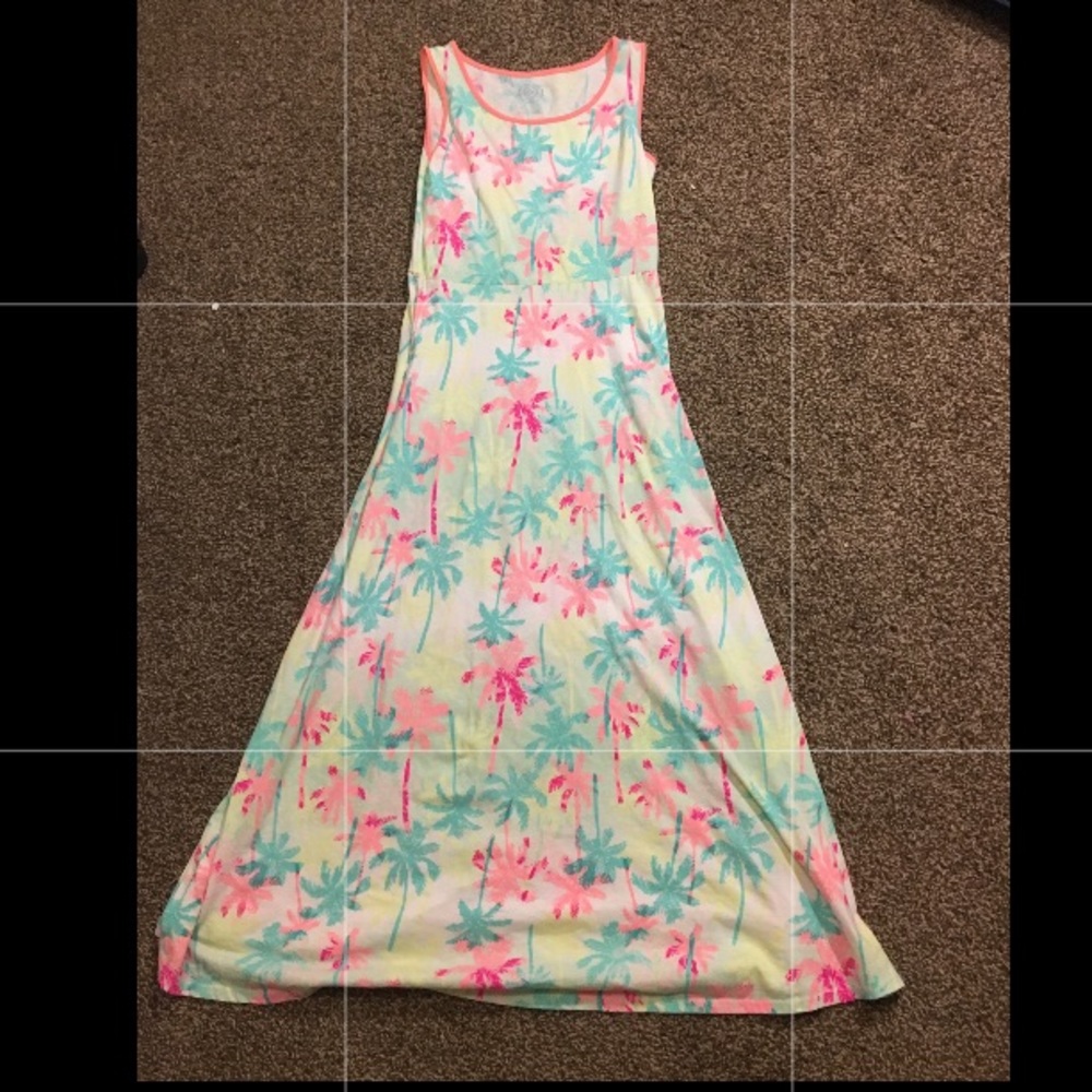 White palm tree dress